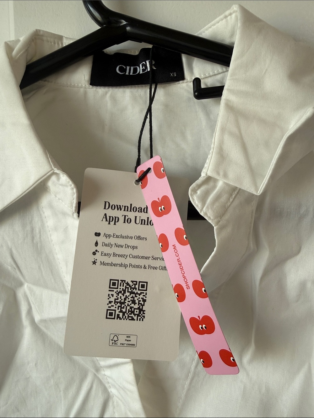 Cider White Sleeveless Collared Bodysuit - Picture 2 of 3